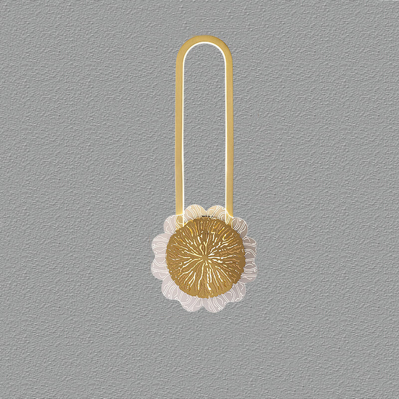 Lampada da parete LED industriale minimalista con anello in rame