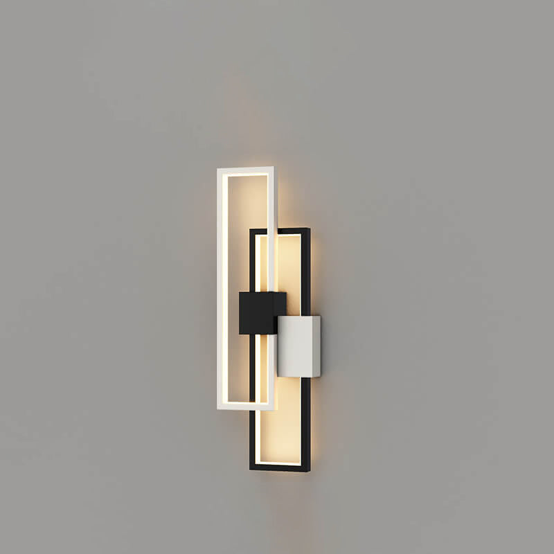 LumiSil - Lámpara de pared LED con marco cuadrado minimalista