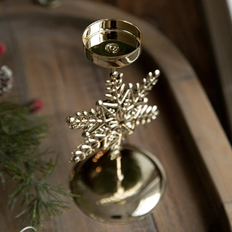Shine - Golden Star and Christmas Tree Candle Holder