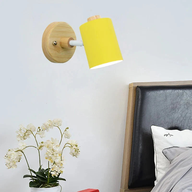 GlowWood - Lampada da parete in legno