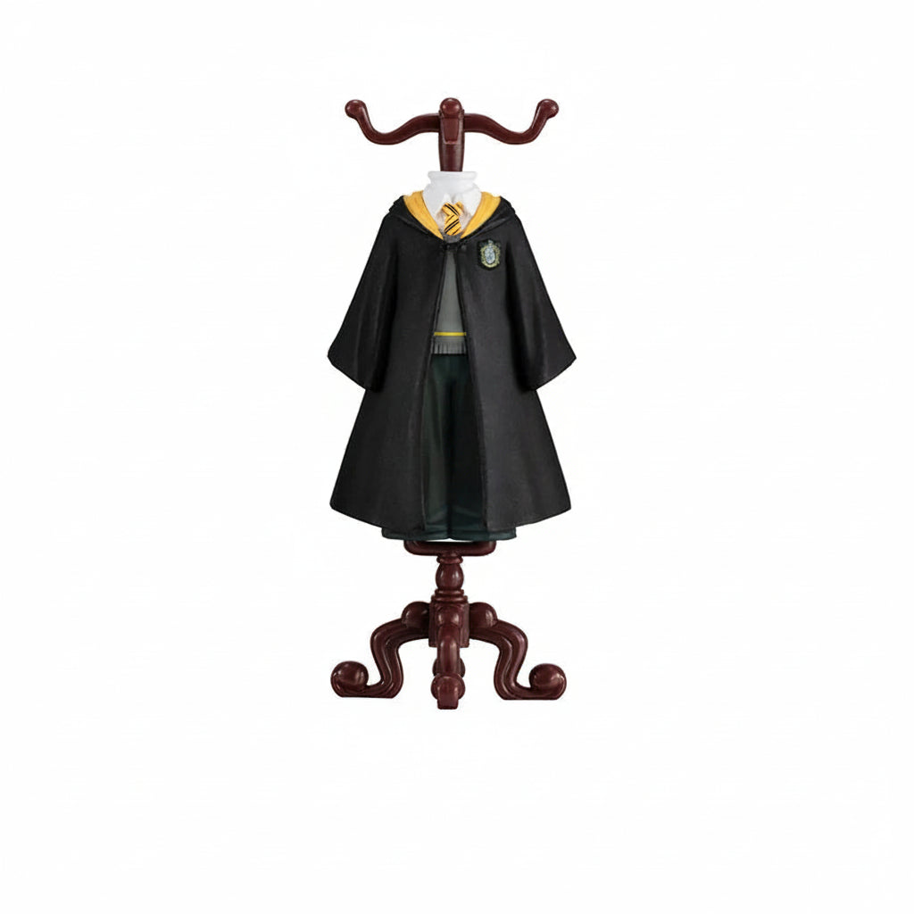 Costume di Halloween con Mantello Nero e Corna da Bambola