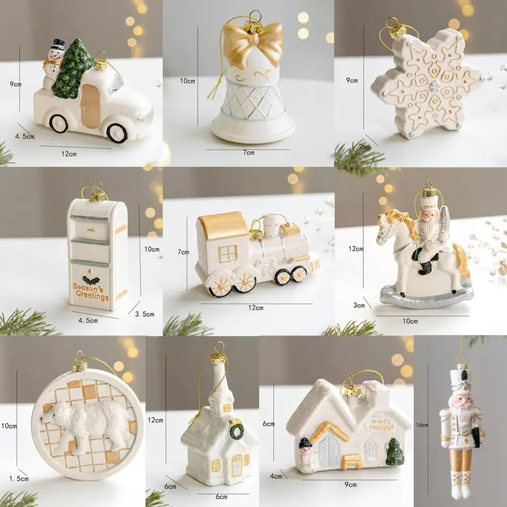 Christmas House - Snowman House Pendant