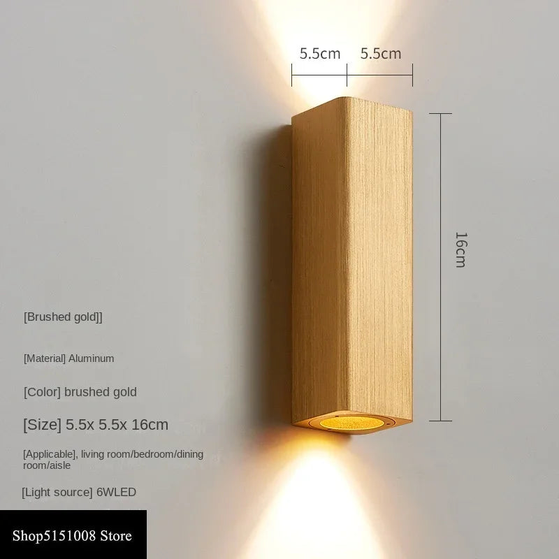 GlowLuxe - Lampada da parete LED moderna per camera da letto e corridoio