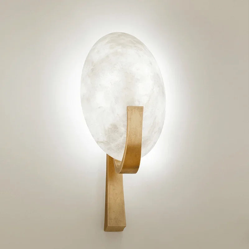 NordicGlow - Candeeiro de Parede em Mármore com Elegância Moderna