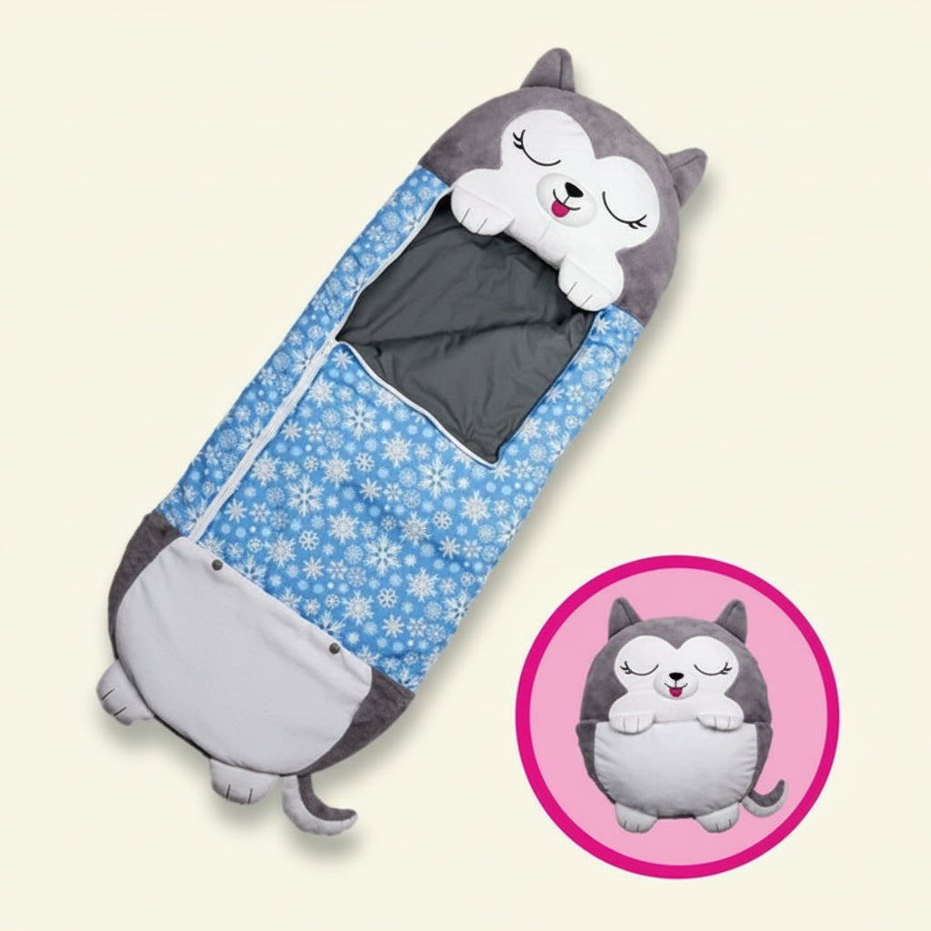 Children's Cooling Sleeping Bag Portable Foldable Pillow