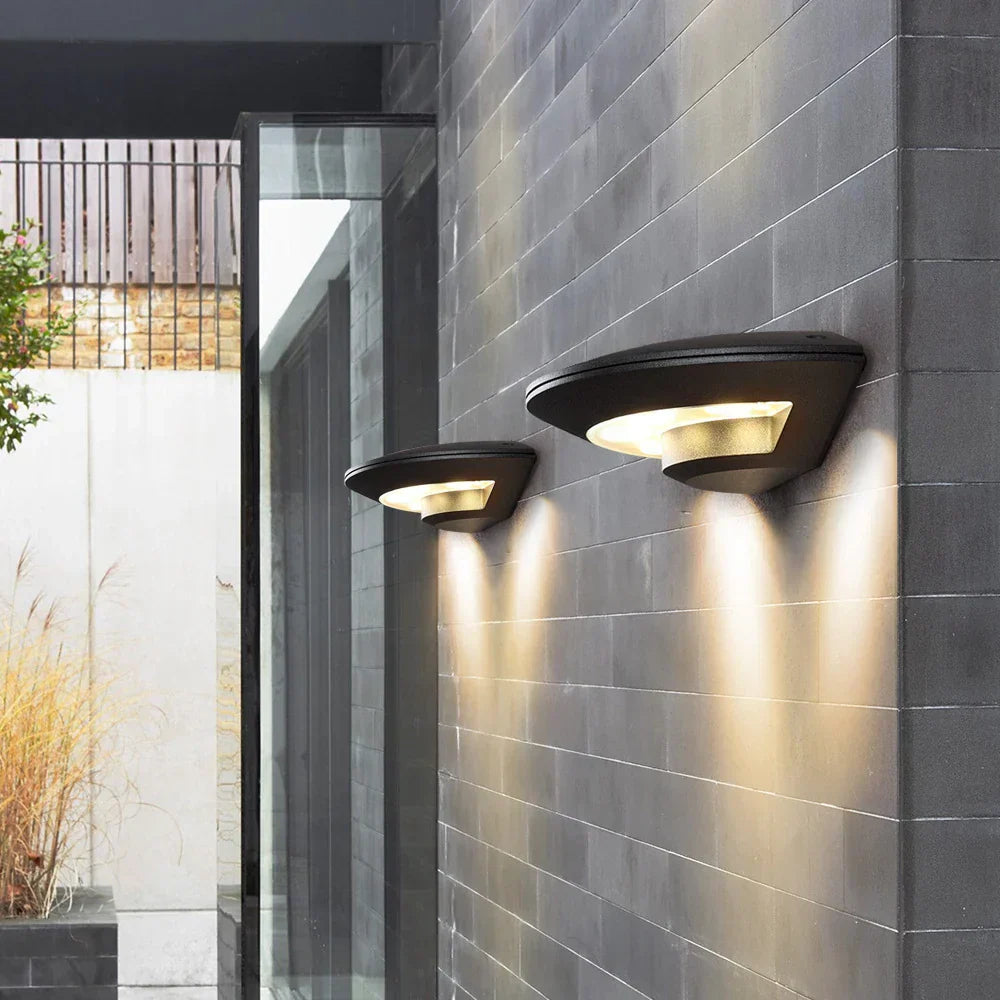 LumiWall – Lámpara de pared exterior LED moderna para jardín y terraza – Resistente a la intemperie y eficiente energéticamente