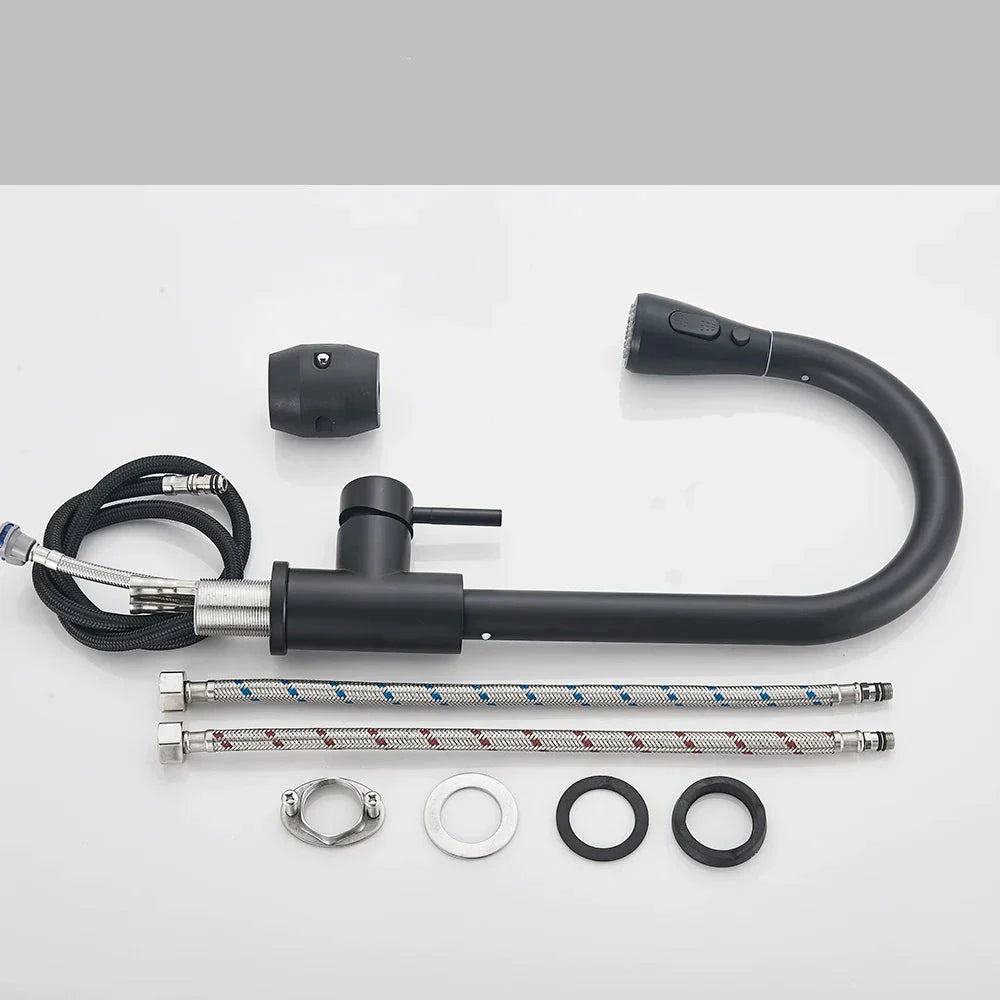 JetBlack – Pull-Out Kitchen Mixer Tap