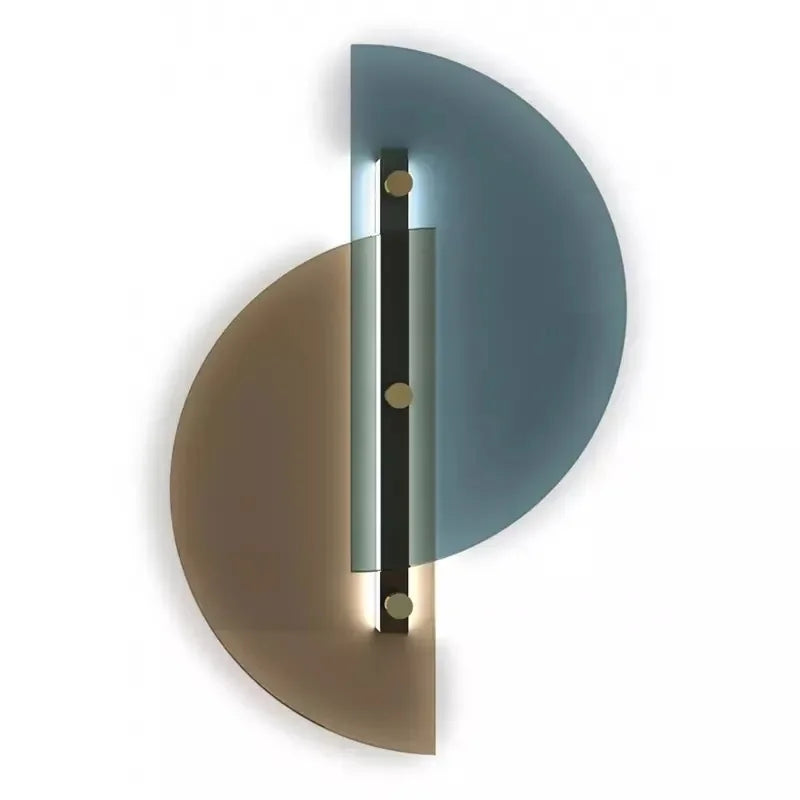 LichtBoog - Candeeiro de Parede de Vidro Semicircular Criativo Design Moderno