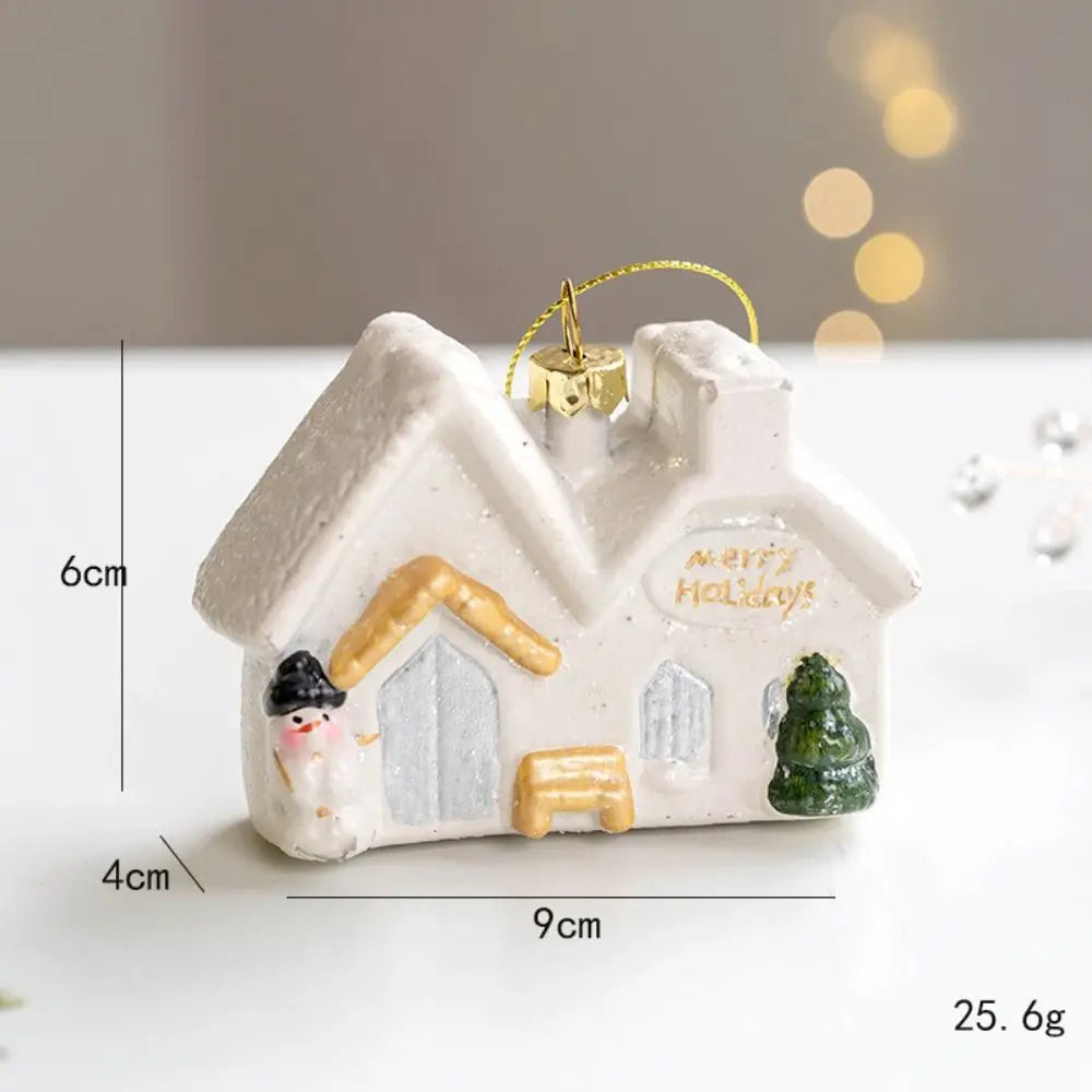 Christmas House - Snowman House Pendant
