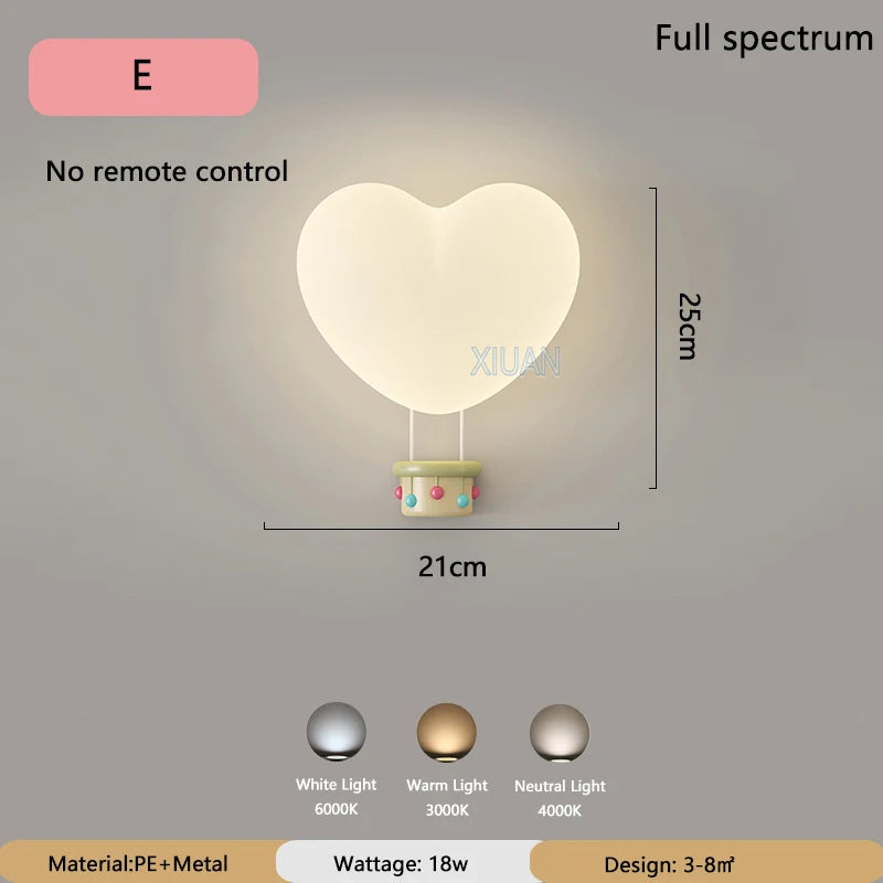 LoveLight - Pink Crown Cloud Heart Design LED Bedside Lamp