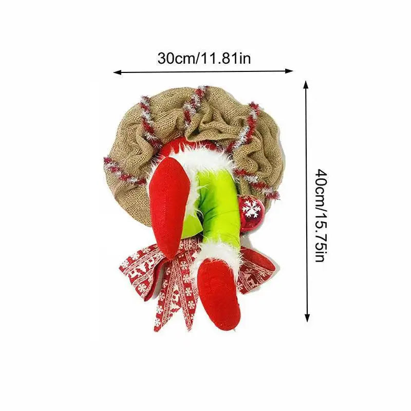 ElfWreath - Christmas wreath with patchwork thumb legs