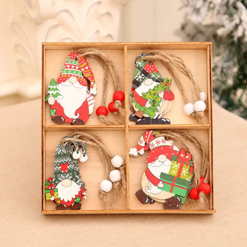 OrnamentGnomes – Wooden Hanging Decorations for Christmas