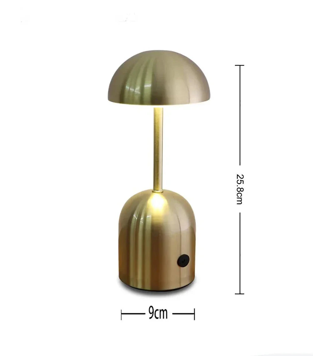 GlowLuxe - Portable Dimmable Table Lamp – LED Metal Design for Atmospheric Lighting