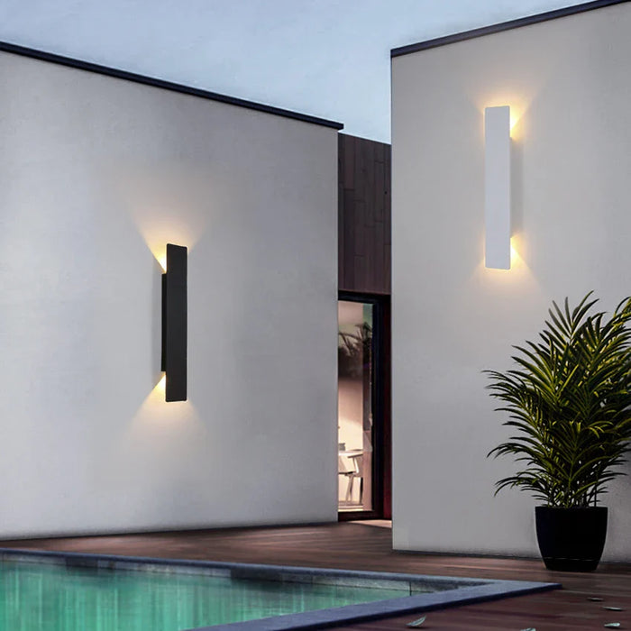 ZenithLight - Candeeiro de parede LED impermeável para uso exterior