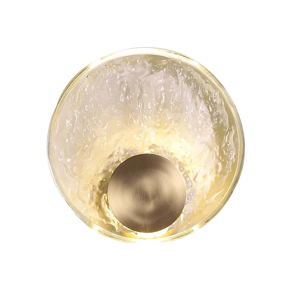 CrystalLicht - Lampada da parete moderna a LED con cristalli per camera da letto e soggiorno