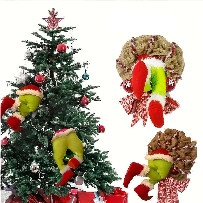 ElfWreath - Christmas wreath with patchwork thumb legs