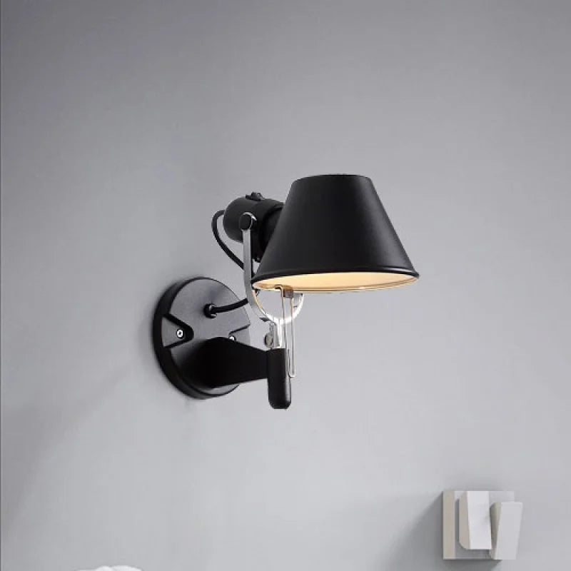 RockFleur - Industrial Wall Lamp Bedroom & Living Room Adjustable Reading Light