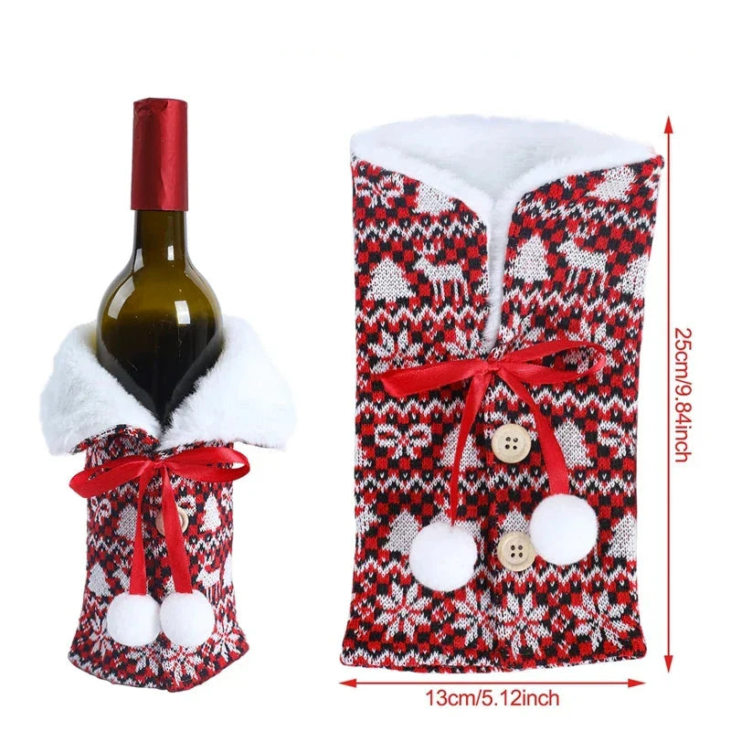 WineWrap - Wine Bottle Cover for Christmas