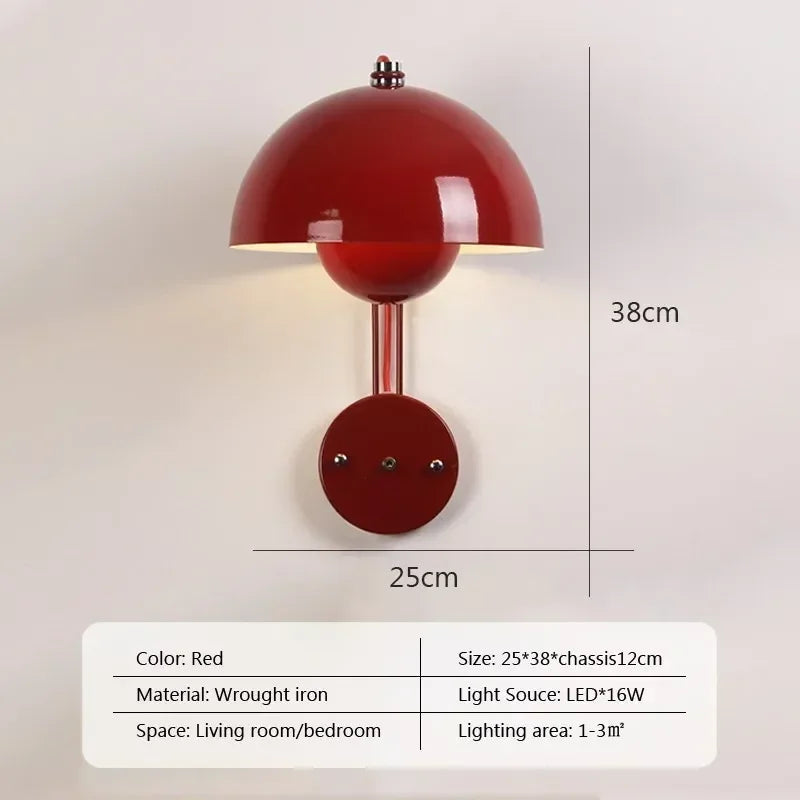 NordicGlow - Minimalist Multicolor LED Wall Lamp for Bedroom and Living Room