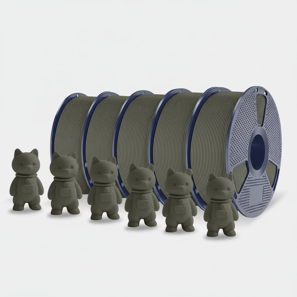 PLA Matte 3D Filament FDM Printers Colorful Environmentally Friendly Materials