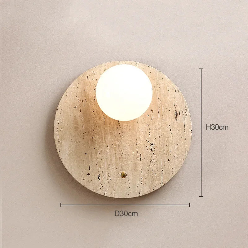 ZenGlow - Minimalist Wall Lamp in Wabi-Sabi Style