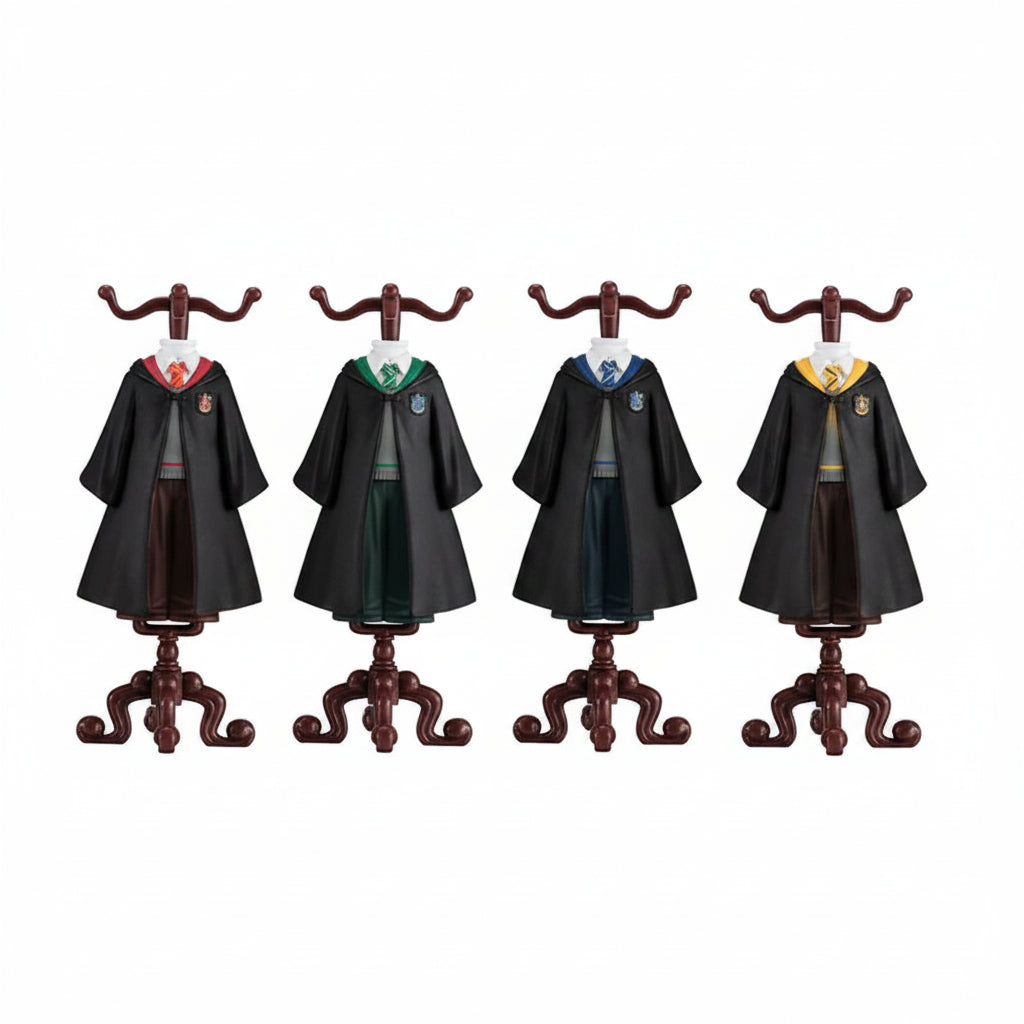 Costume di Halloween con Mantello Nero e Corna da Bambola