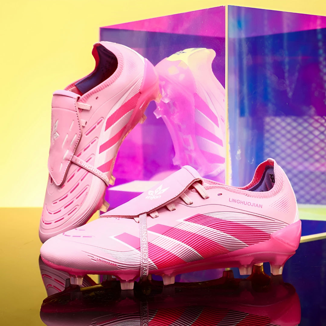 Scarpe da calcio uomo Mondiali con tacchetti alti, allacciate, antiscivolo