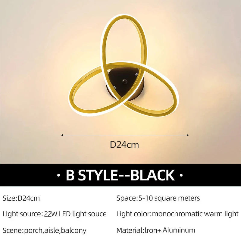LuxeLED - Modern Ceiling Lamp for Bedroom and Living Room