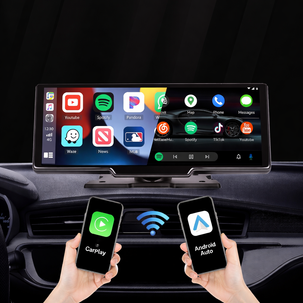 Car Display Wireless CarPlay Android Auto Touchscreen Monitor