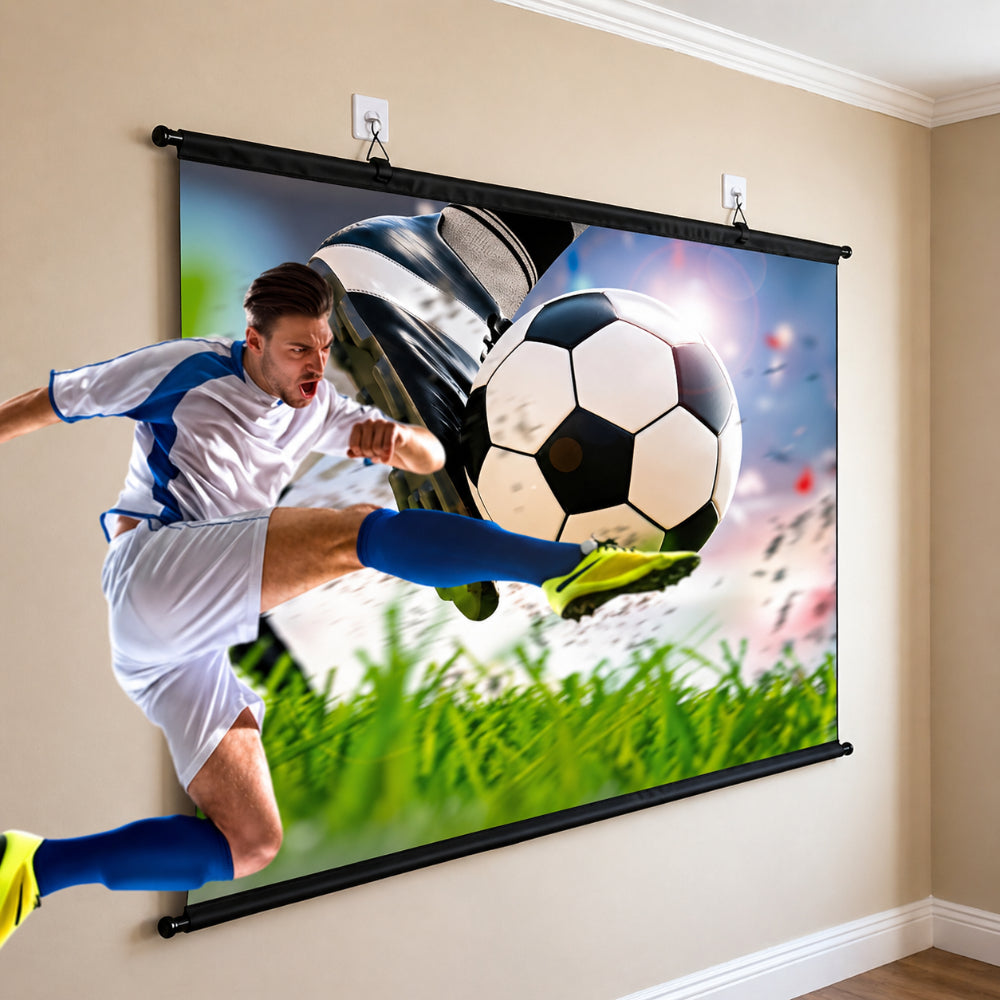 Schermo Proiettore Mondiale Portatile 16 9 HD Cinema Casa