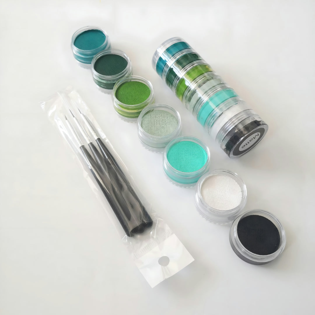Set di trucchi per il corpo WK con pennelli creativi