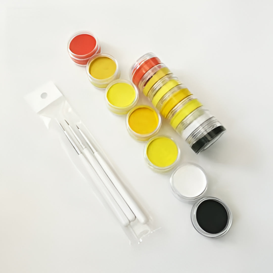 Set di trucchi per il corpo WK con pennelli creativi