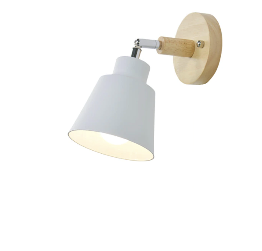 FlexiGlow - Lampada da parete girevole con interruttore a catena a tiraggio