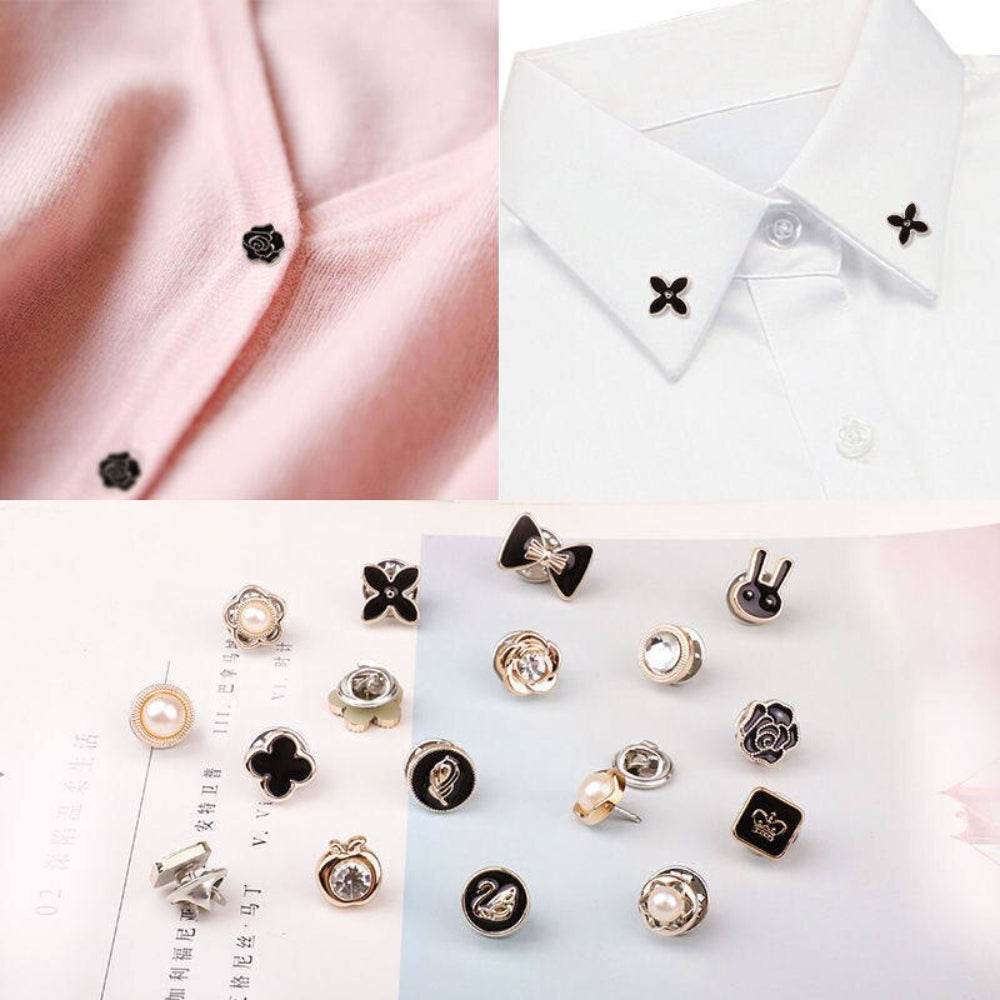 Snap Buttons Clothing Magnetic Metal Closure Blouses