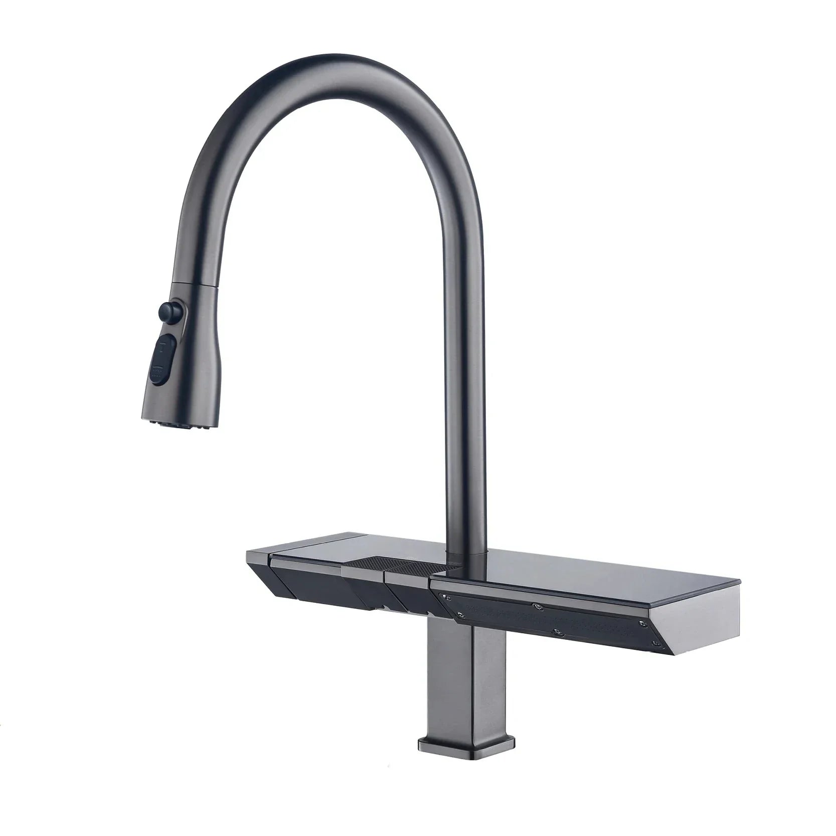BriljantChrome – Modern Digital Kitchen Faucet with Pull-Out Function