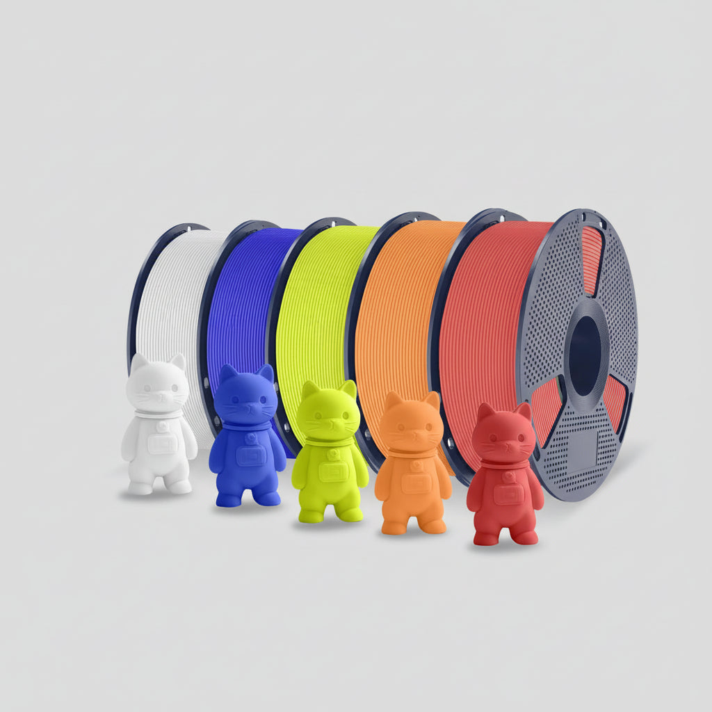 PLA Matte 3D Filament FDM Printers Colorful Environmentally Friendly Materials