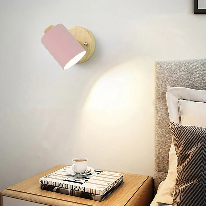 GlowWood - Lampada da parete in legno