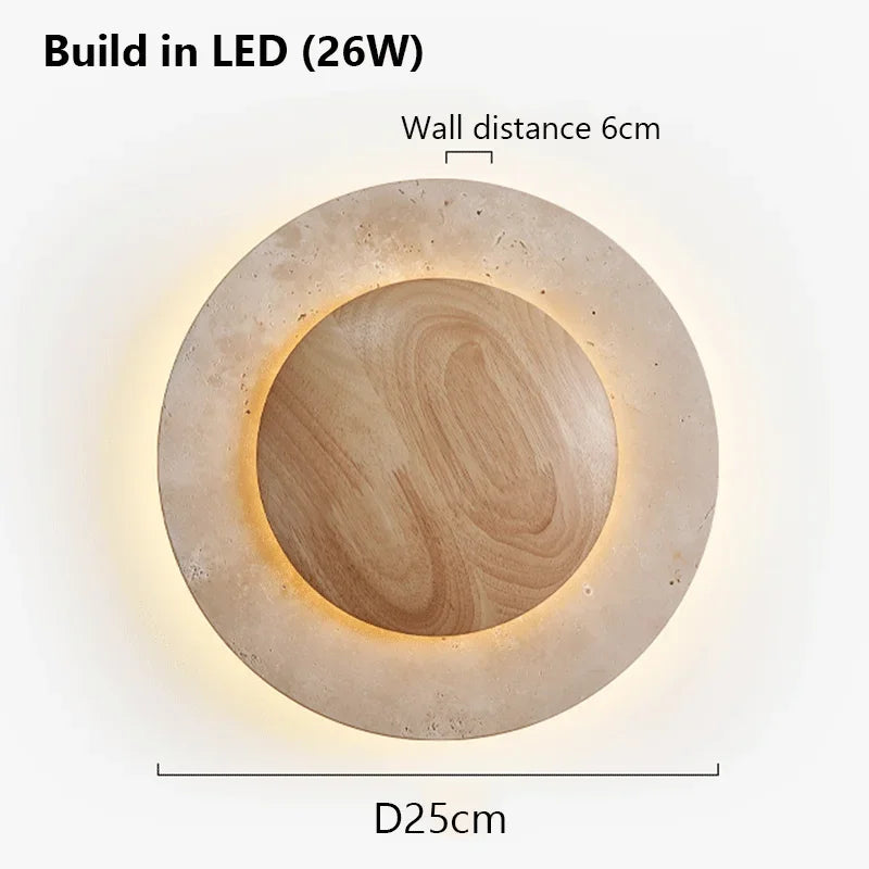 ZenGlow - Minimalist Wall Lamp in Wabi-Sabi Style