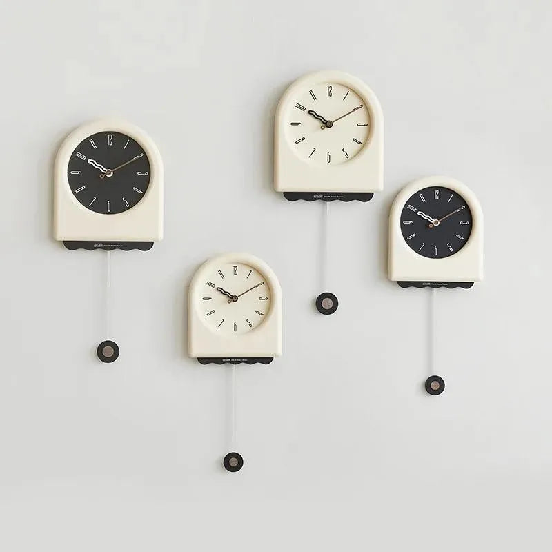 CremePendulum - Korean Style Wall Clock with Modern Design