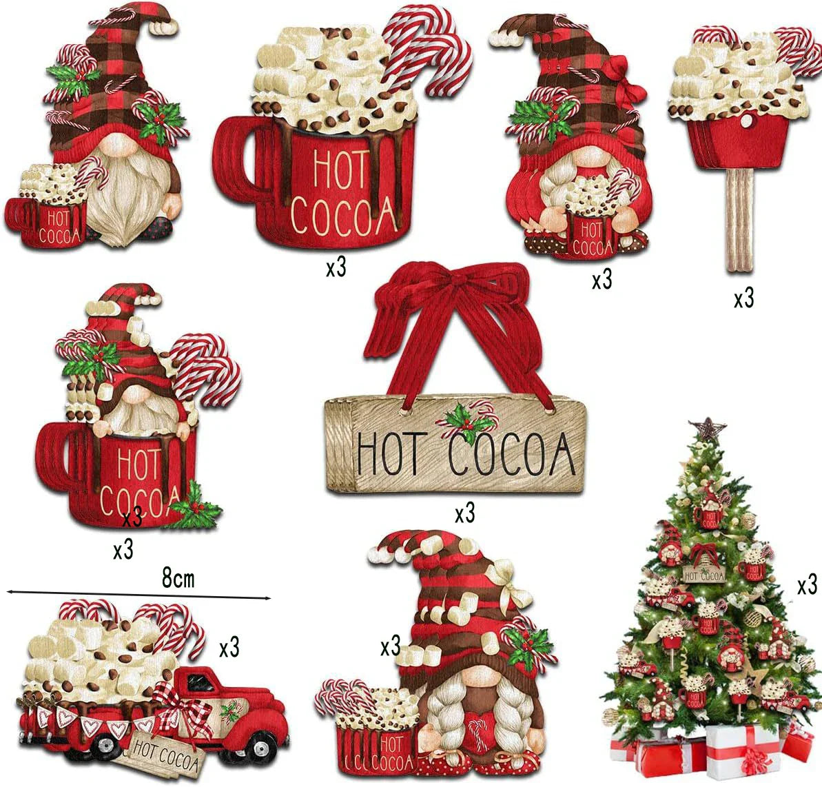 KerstGnomes - Gnomos de madera para decoraciones navideñas DIY