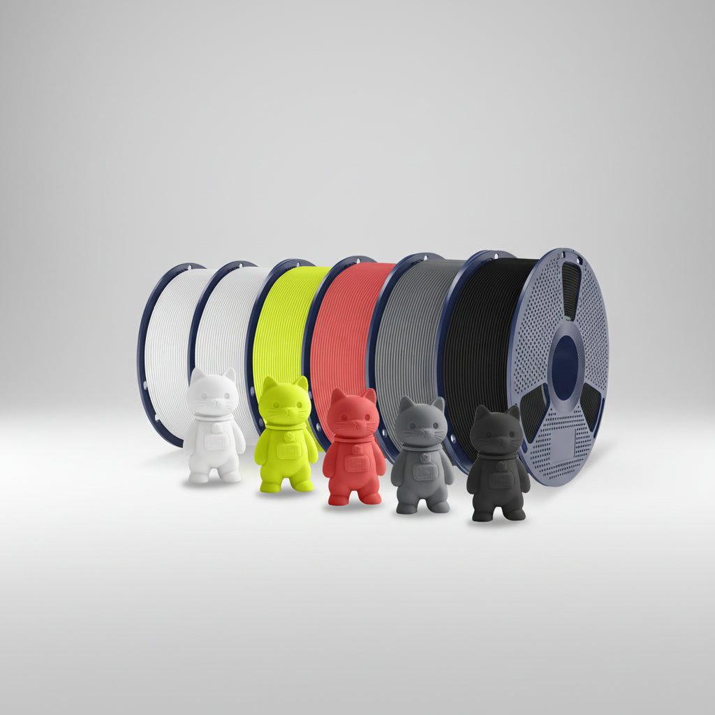 PLA Matte 3D Filament FDM Printers Colorful Environmentally Friendly Materials