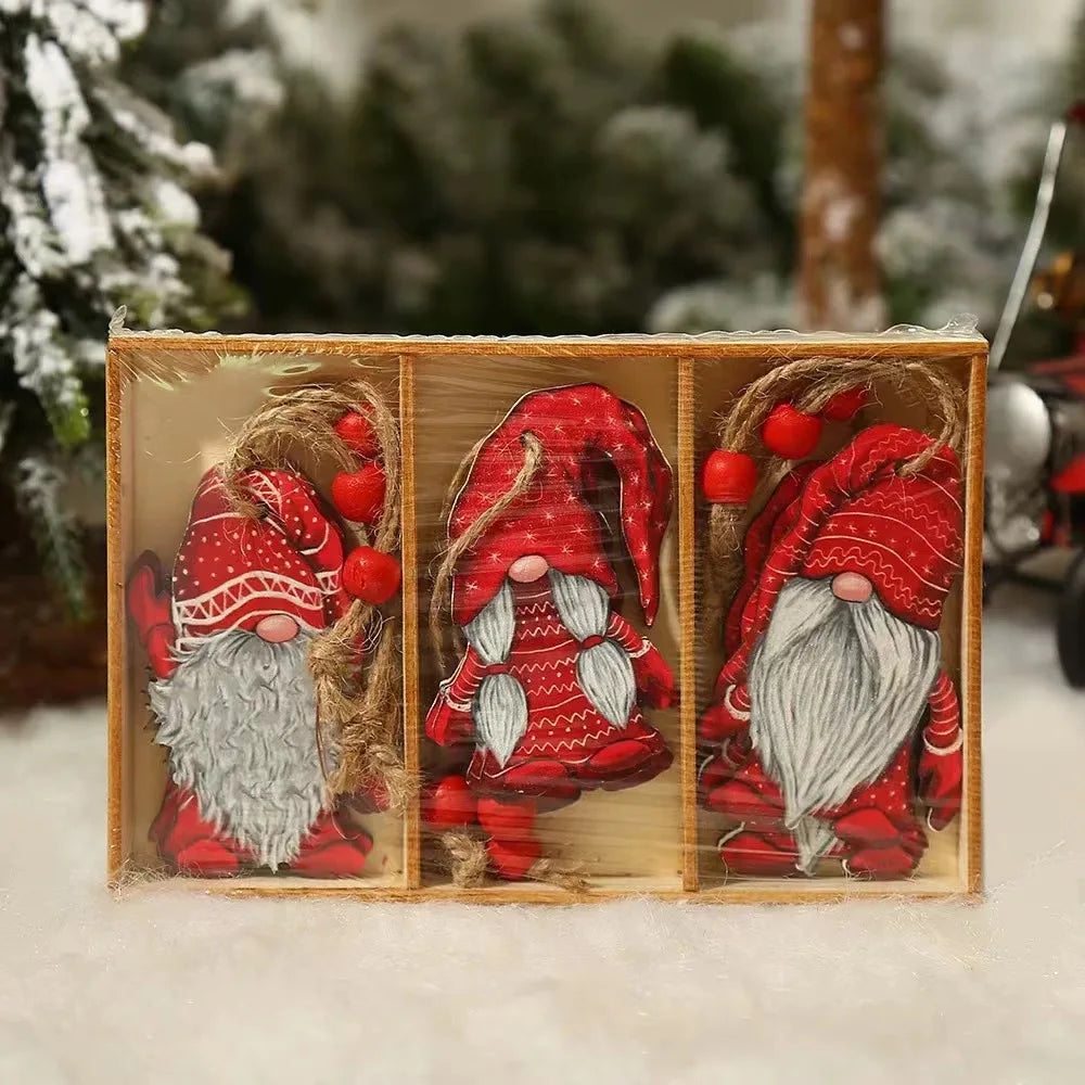 OrnamentGnomes – Wooden Hanging Decorations for Christmas
