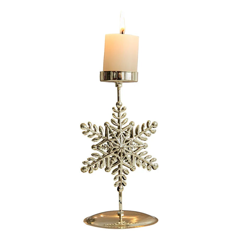 Shine - Golden Star and Christmas Tree Candle Holder