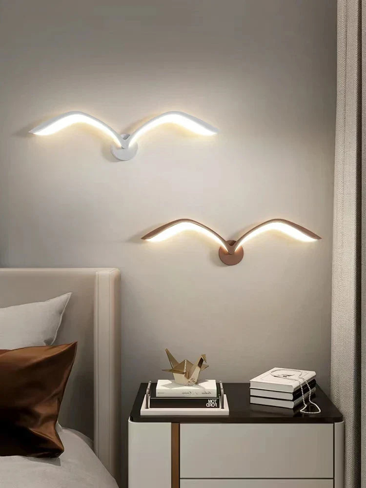 SkyWing - LED Meeuw Wandlamp in Scandinavisch Design