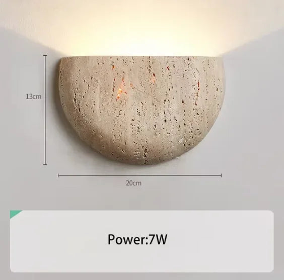 ZenGlow - Minimalist Wall Lamp in Wabi-Sabi Style
