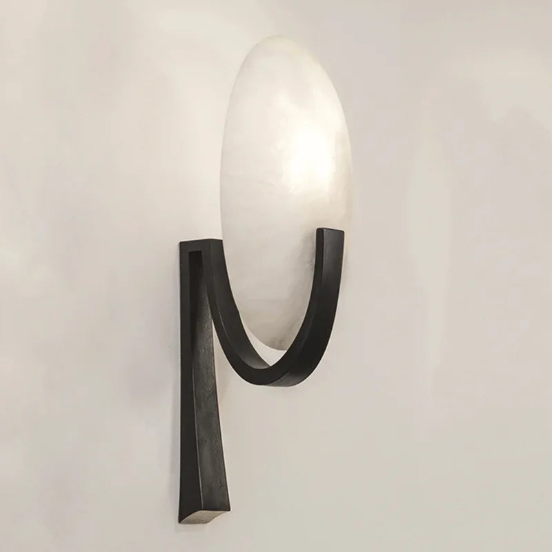NordicLuxe - Copper Marble Wall Lamp for Living Room and Bedroom