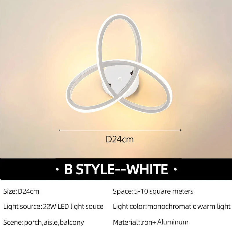 LuxeLED - Modern Ceiling Lamp for Bedroom and Living Room