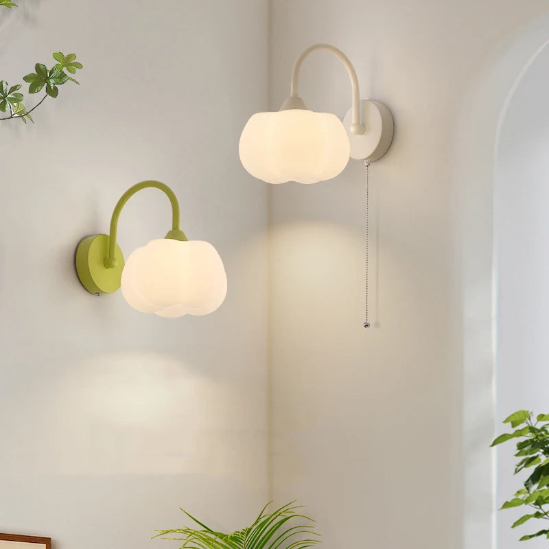 ModernLuxe - Lámpara de pared LED moderna con interruptor de tirón