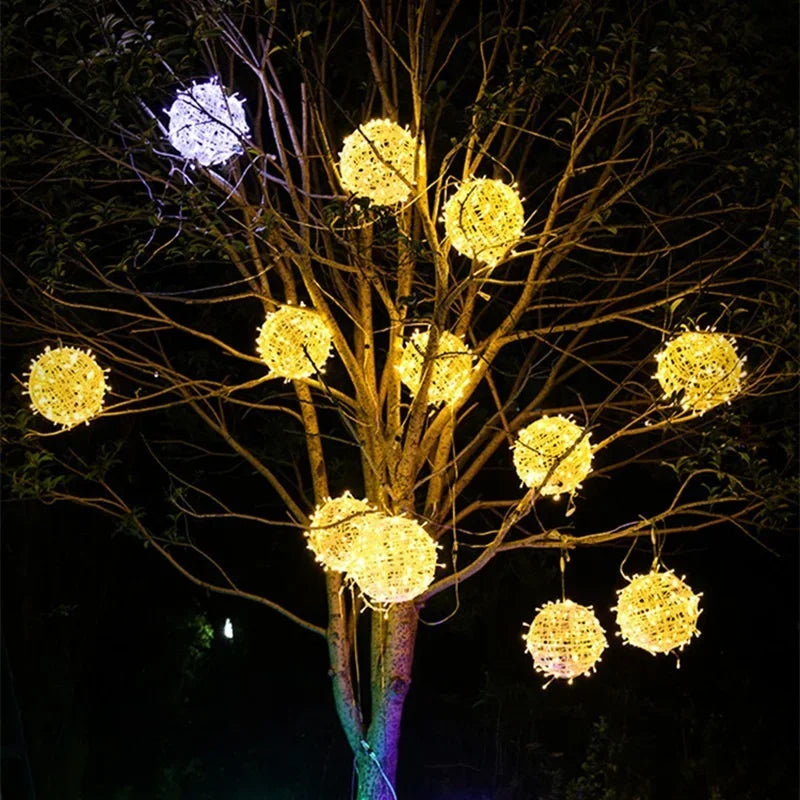 SphereGlow - Rieten Feestverlichting