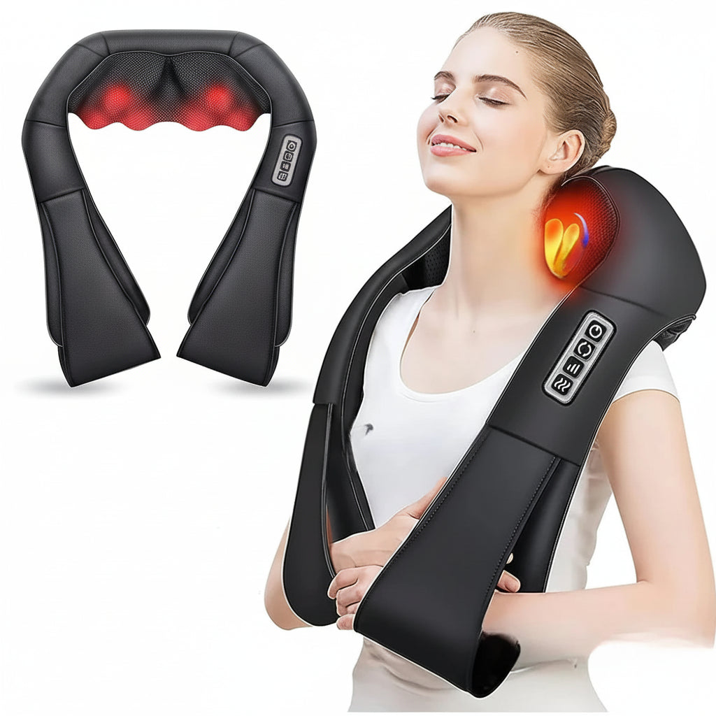 Massageapparaat Shiatsu Nek Schouders Warmte Massagekussen